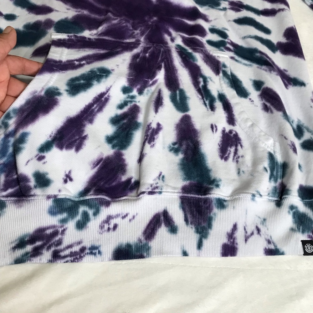 Element Seal BP TD Hoodie Men’s Sz L Tie Dye Multicolor Kangaroo Pocket Pullover - Picture 4 of 16